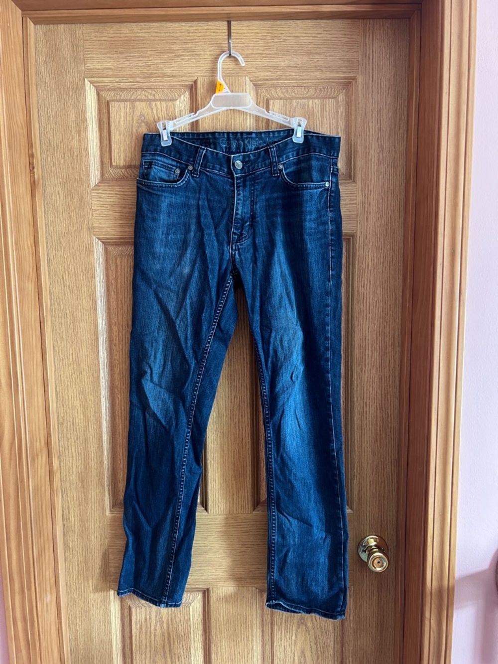 Calvin Klein Jeans Men’s Dark Blue Straight Jeans